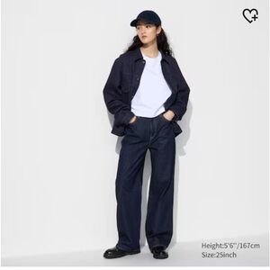 Uniqlo wide straight jeans